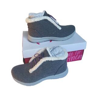 NEW! RYKA WOMEN'S GREY LINED SLIP ON EVEREST ANKLE BOOTS US SIZE 7.5 W